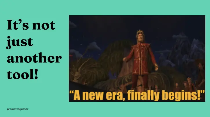 Example slide from the kickoff workshop